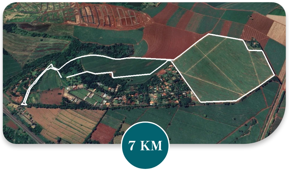 Mapa 7km percurso